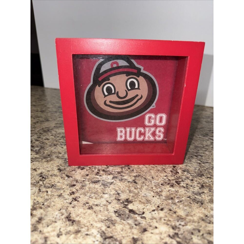 Ohio State Buckeyes Piggy Bank NCAA Officially Licensed Brutus Dollar Coin Box